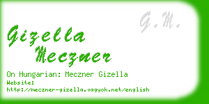 gizella meczner business card